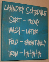 laundry schedule